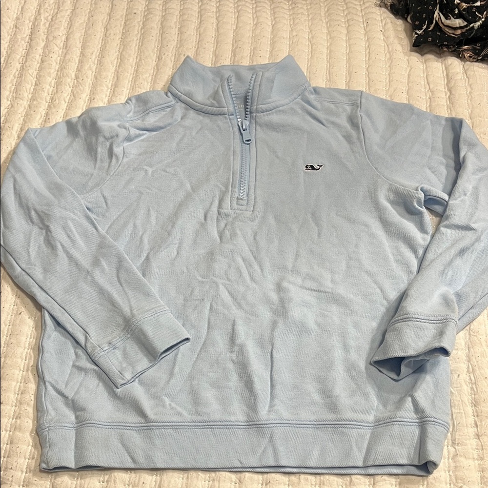 Vineyard Vines Kids Light Blue Zip-Up Top